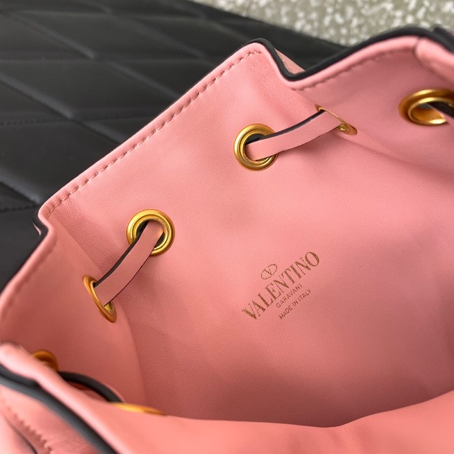 VALENTINO VLOGO SIGNATURE Lambskin Mini Bucket Bag FI16 pink