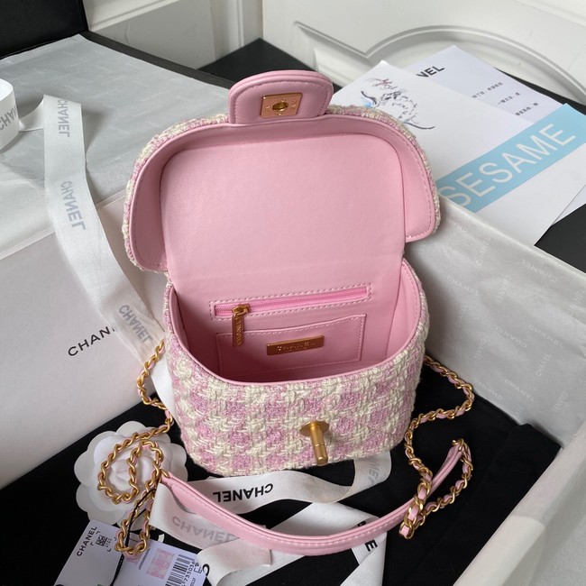 CHANEL SMALL VANITY CASE AS3973 pink