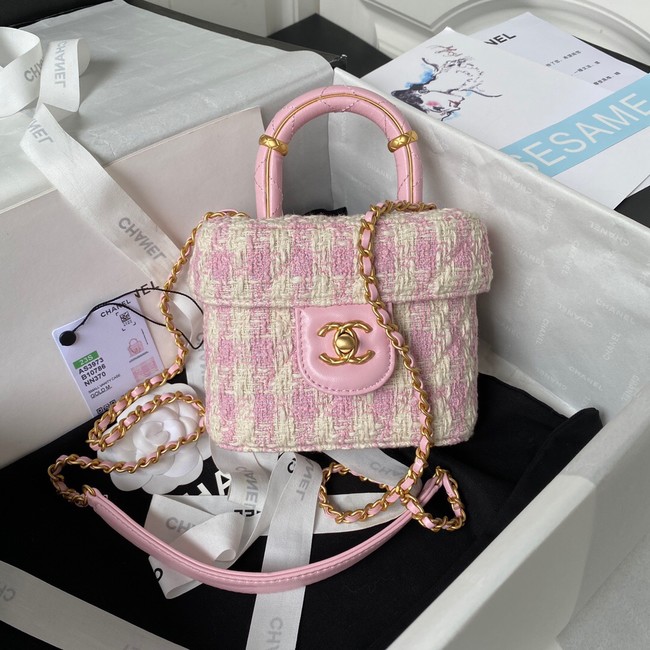 CHANEL SMALL VANITY CASE AS3973 pink