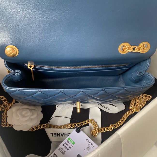 Chanel SMALL FLAP BAG AS4064 dark blue