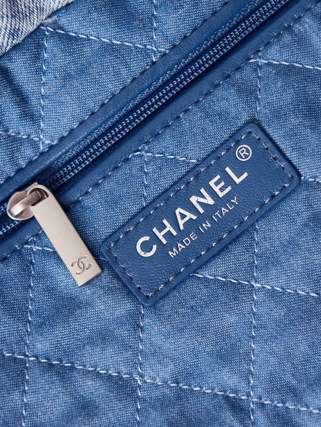 LARGE BACK PACK CHANEL 22 AS3313 Denim 