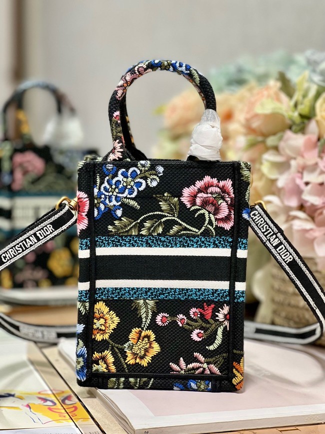 MINI DIOR BOOK TOTE PHONE BAG Embroidery S5555CES-6