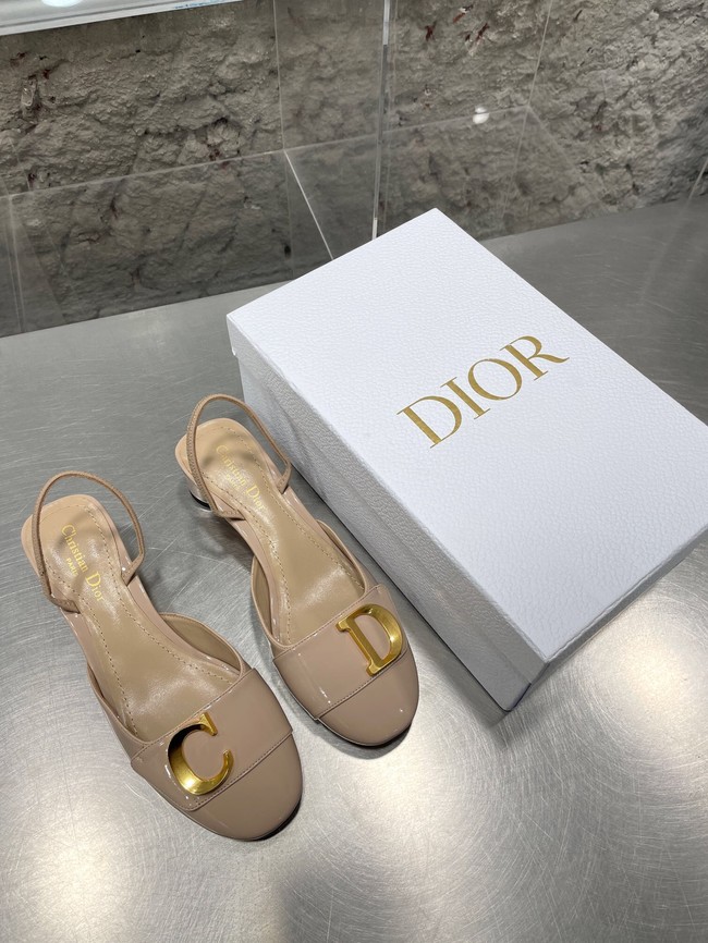 DIOR SLINGBACK PUMP Patent Calfskin 93424-2