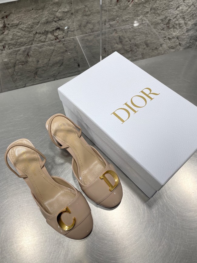 DIOR SLINGBACK PUMP Patent Calfskin 93425-3