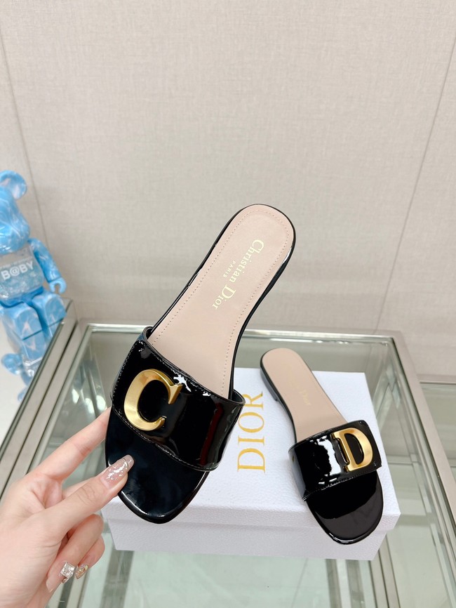 CEST DIOR SLIDE Patent Calfskin 93448-6