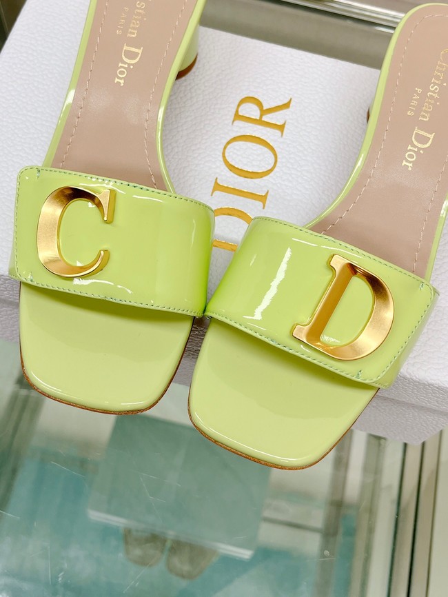 CEST DIOR HEELED SLIDE Patent Calfskin 93449-10