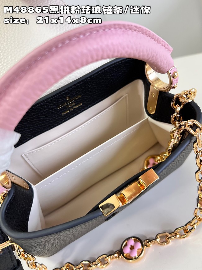 Louis Vuitton Capucines Mini M22375 Rose Chamallow Pink