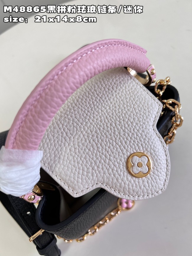 Louis Vuitton Capucines Mini M22375 Rose Chamallow Pink