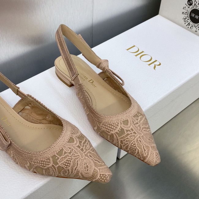 JADIOR SLINGBACK FLAT Embroidered Cotton 93528-2