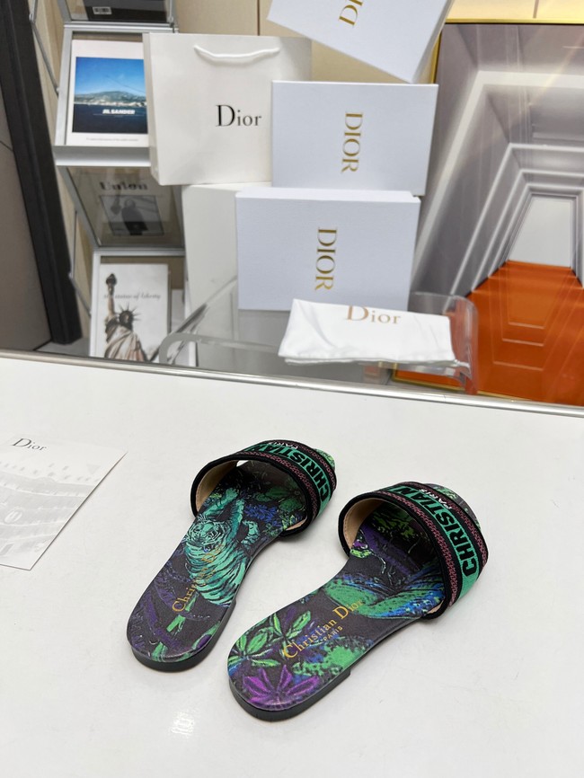 Dior DWAY SLIDE Embroidered Cotton 93552-5