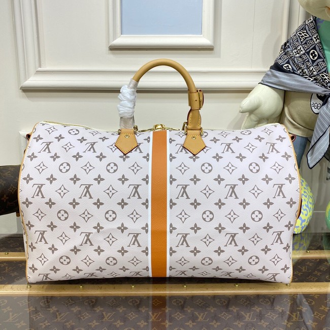 Louis Vuitton Keepall Bandouliere 50 M41416 white