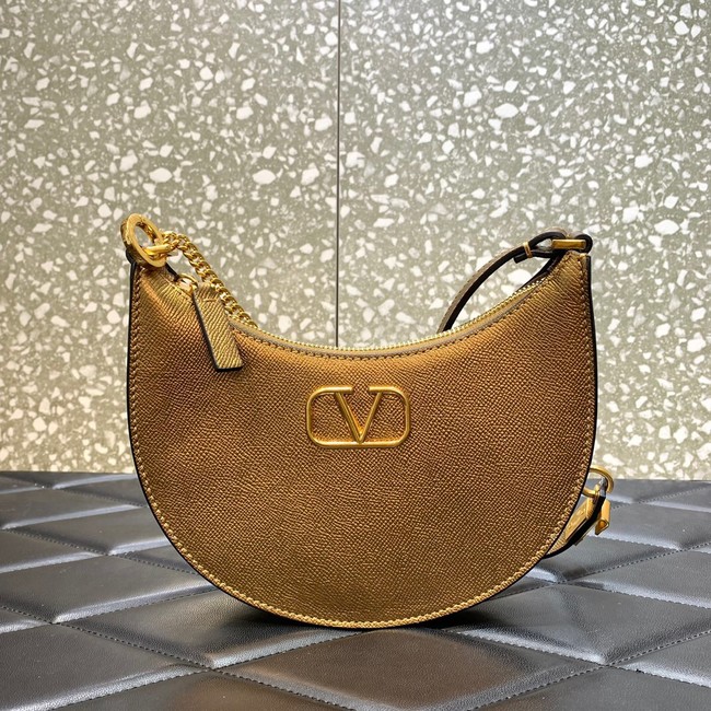 VALENTINO GARAVANI VLOGO SIGNATURE leather bag QRGF9 gold