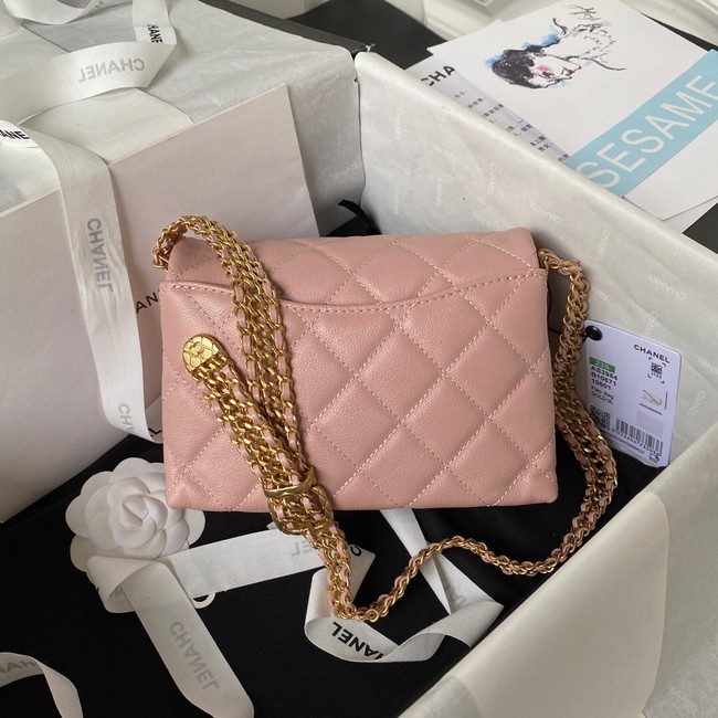 Chanel SMALL FLAP BAG AS3984 pink