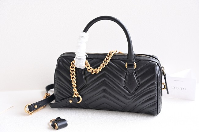 GUCCI GG MARMONT SMALL TOP HANDLE BAG 746319 black