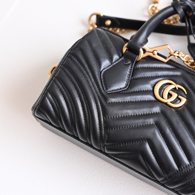 GUCCI GG MARMONT SMALL TOP HANDLE BAG 746319 black