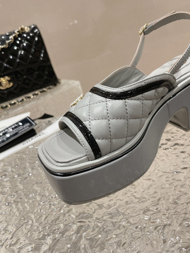 Chanel WOMENS SANDAL heel height 7.5CM 93562-1