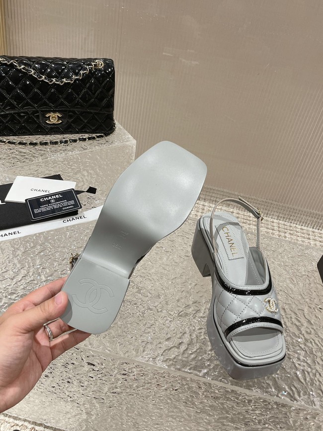 Chanel WOMENS SANDAL heel height 7.5CM 93562-1