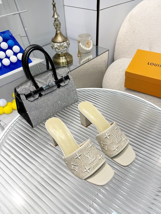 Louis Vuitton slides heel height 6.5CM 93529-1