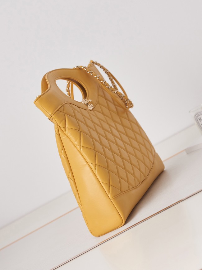 CHANEL 31 LARGE SHOPPING BAG AS1010 yellow