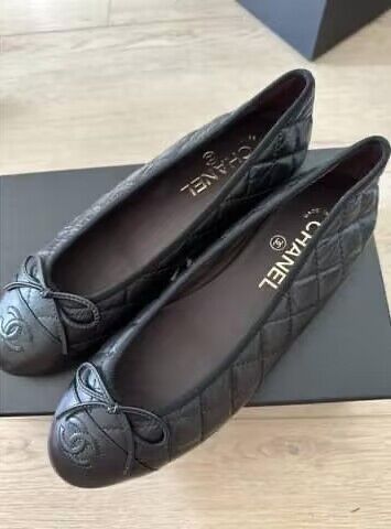 Chanel BALLET FLATS CC93201 Black