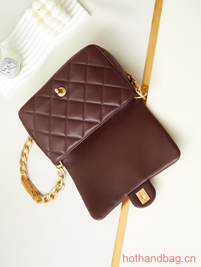 Chanel SMALL FLAP BAG AS4231 Wine