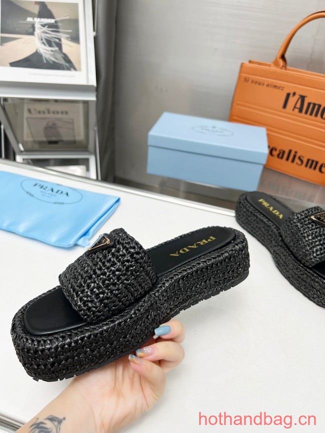 Prada Crochet flatform slides 93590-2