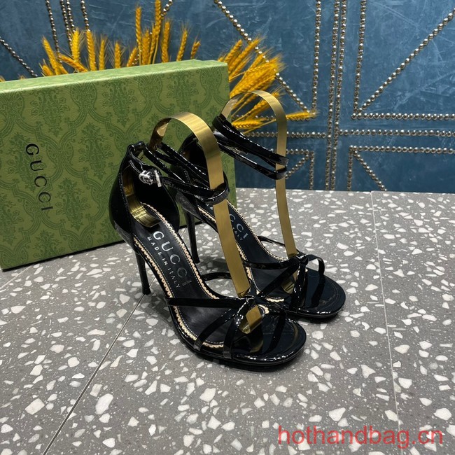 Gucci WOMENS HEELED METALLIC SANDAL 93604-1