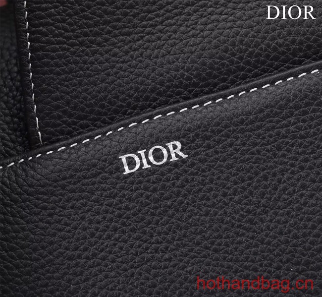 Dior Essentials SADDLE BAG Grained Calfskin 1ADPO093E BLACK