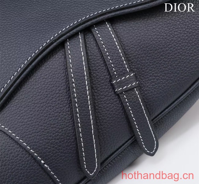 Dior Essentials SADDLE BAG Grained Calfskin 1ADPO093f-2 Royal Blue 