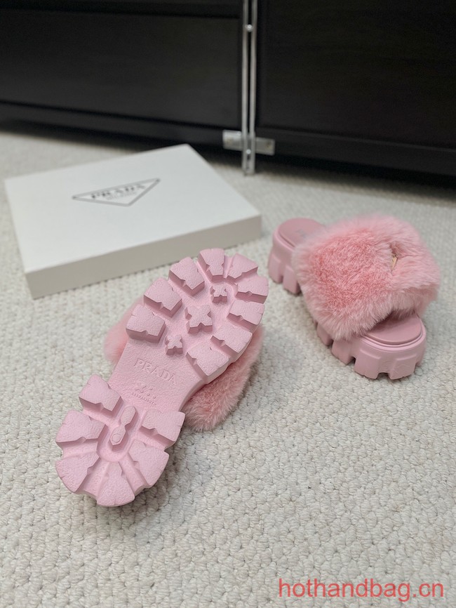 Prada Shearling slides 93648-4