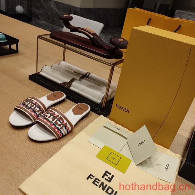 Fendi Signature canvas slides 93662-1