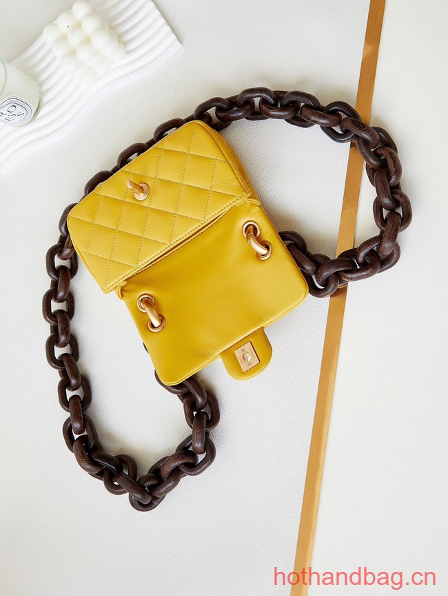 Chanel MINI FLAP BAG AS4165 Yellow