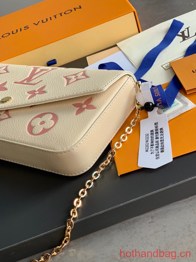 Louis Vuitton Monogram Empreinte Multi Pochette Felicie M81359 Beige