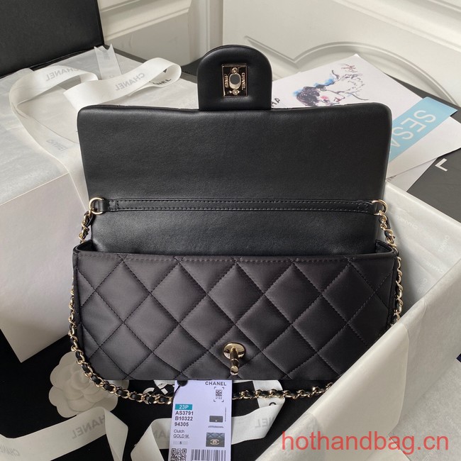 Chanel MINI FLAP BAG AS3791 black