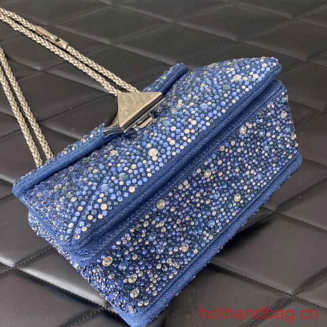 VALENTINO ONE STUD chain X098 blue