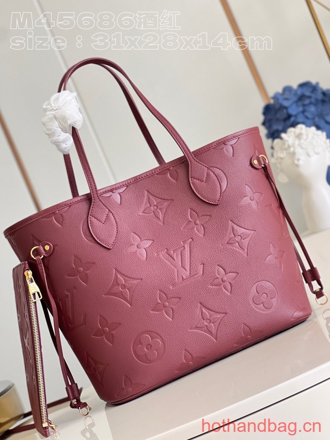 Louis Vuitton Neverfull MM M46599 Wine Red