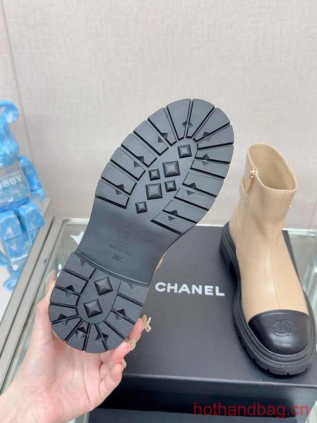 Chanel LEATHER ANKLE BOOT 93706-1