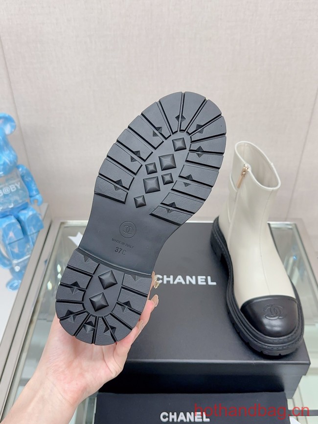 Chanel LEATHER ANKLE BOOT 93706-3