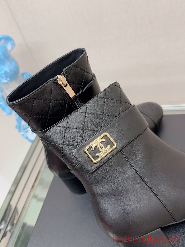 Chanel LEATHER ANKLE BOOT 93706-4