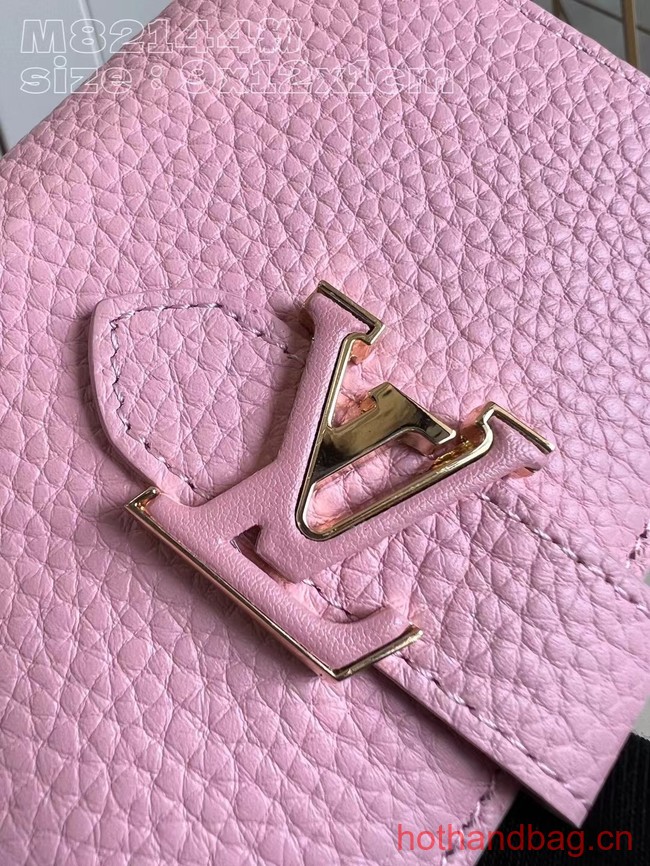 Louis Vuitton Vertical Compact Wallet M82461 Pink