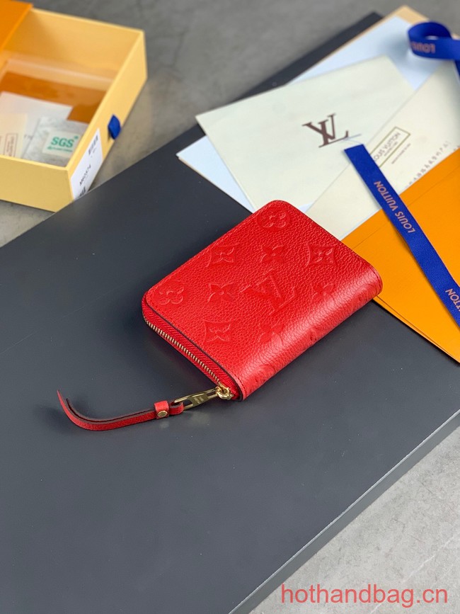 Louis Vuitton Zippy Coin Purse M60574 red