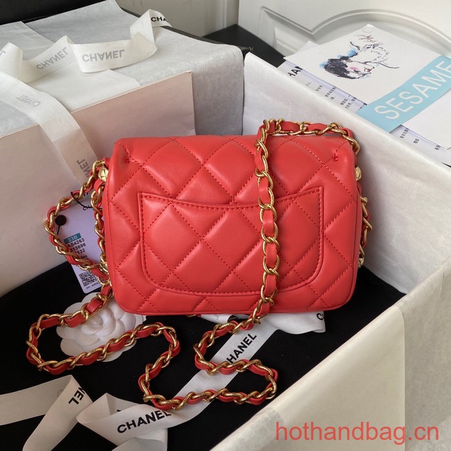 Chanel SMALL FLAP BAG AS4263 RED