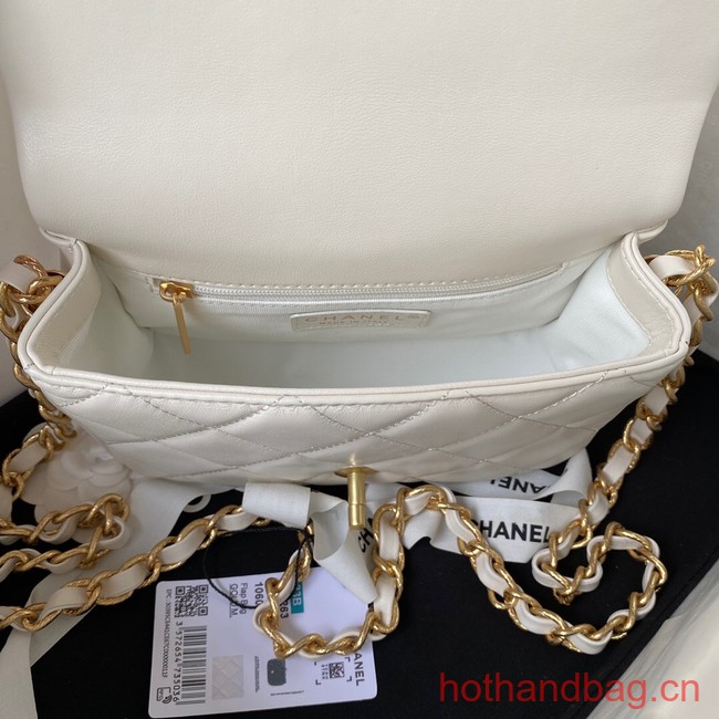 Chanel SMALL FLAP BAG AS4263 WHITE