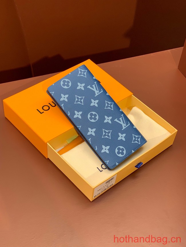 Louis Vuitton BRAZZA WALLET M82790 blue