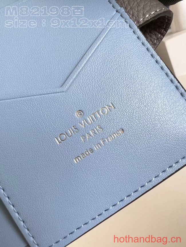 Louis Vuitton Vertical Compact Wallet M82461 gray