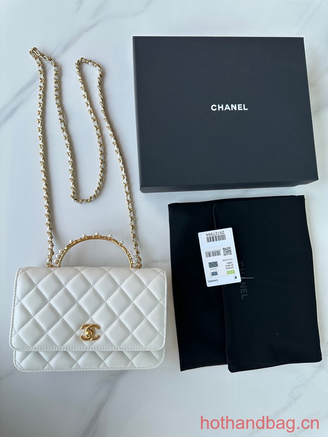 Chanel SMALL FLAP BAG AP3504 white