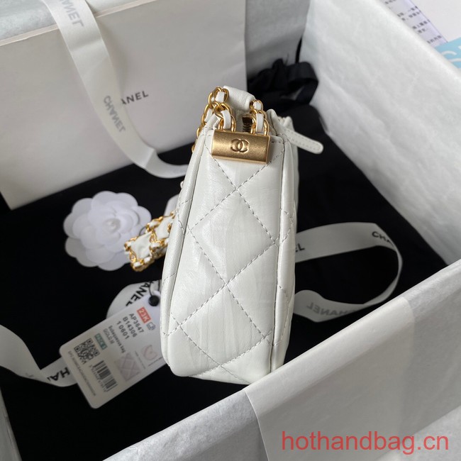 Chanel SMALL HOBO HANDBAG AP3647 white