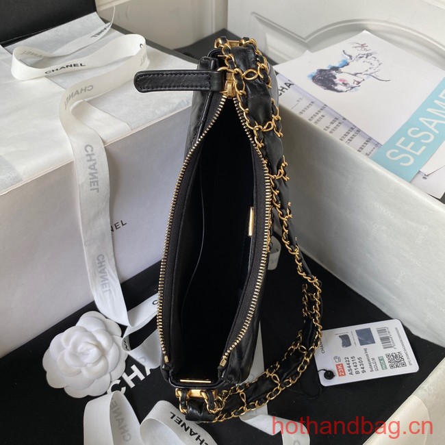 Chanel SMALL HOBO HANDBAG AS4422 black