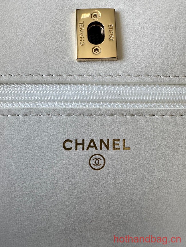 Chanel WALLET ON CHAIN AP3413 white