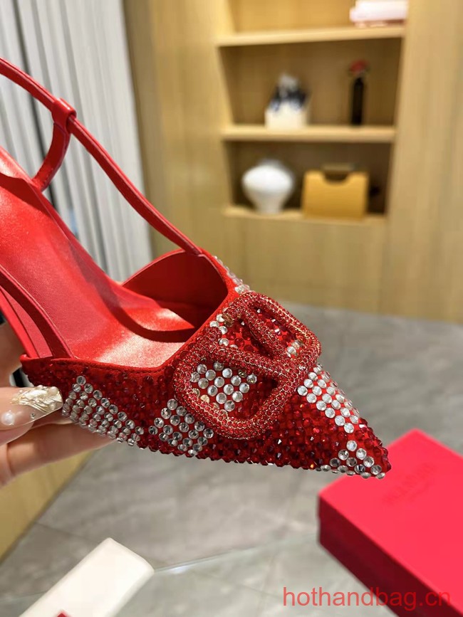 Valentino VLOGO SIGNATURE Imitation Crystal High Heels 8CM 93760-1